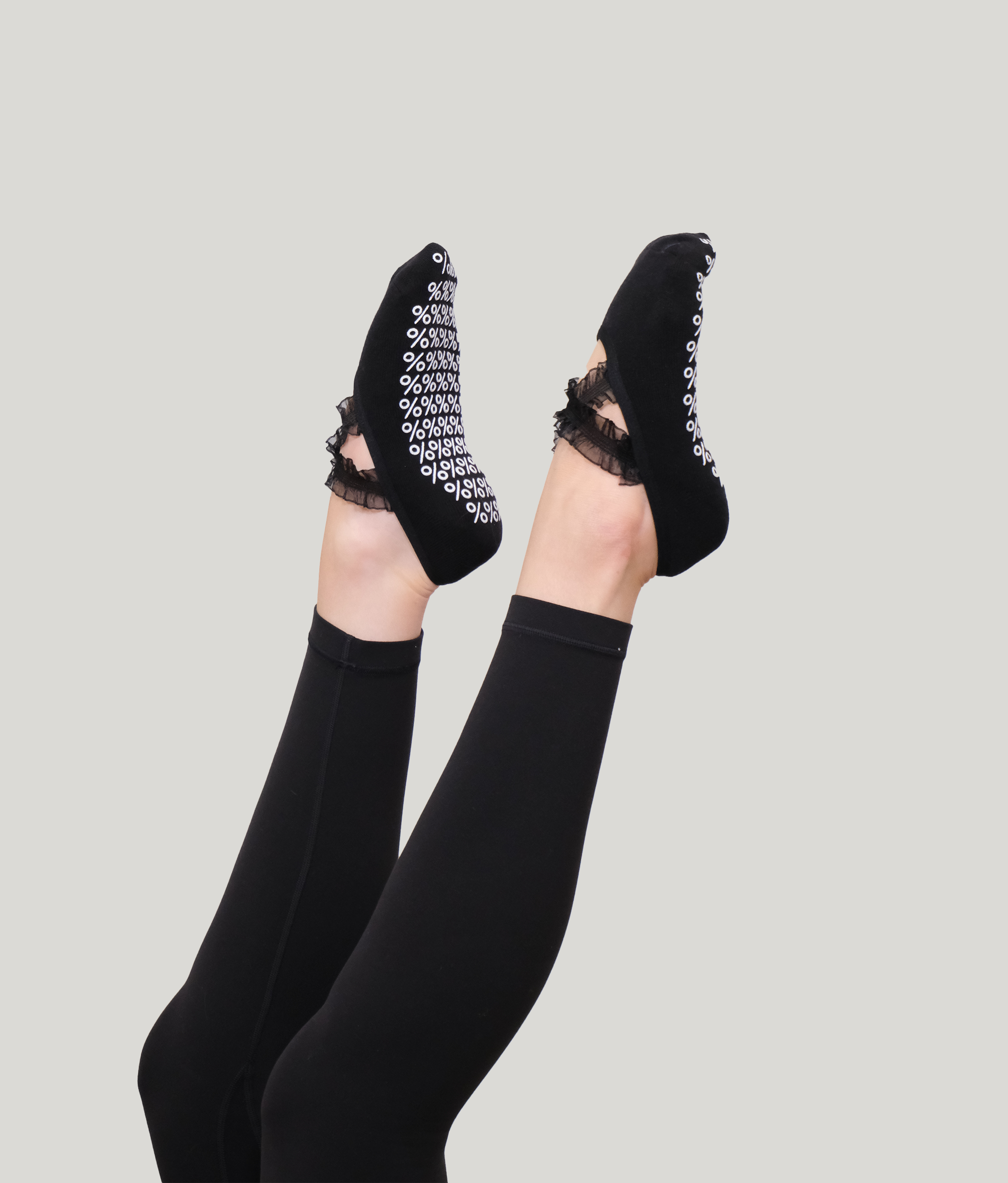 Ballet Style Grip Pilates Socks - Black