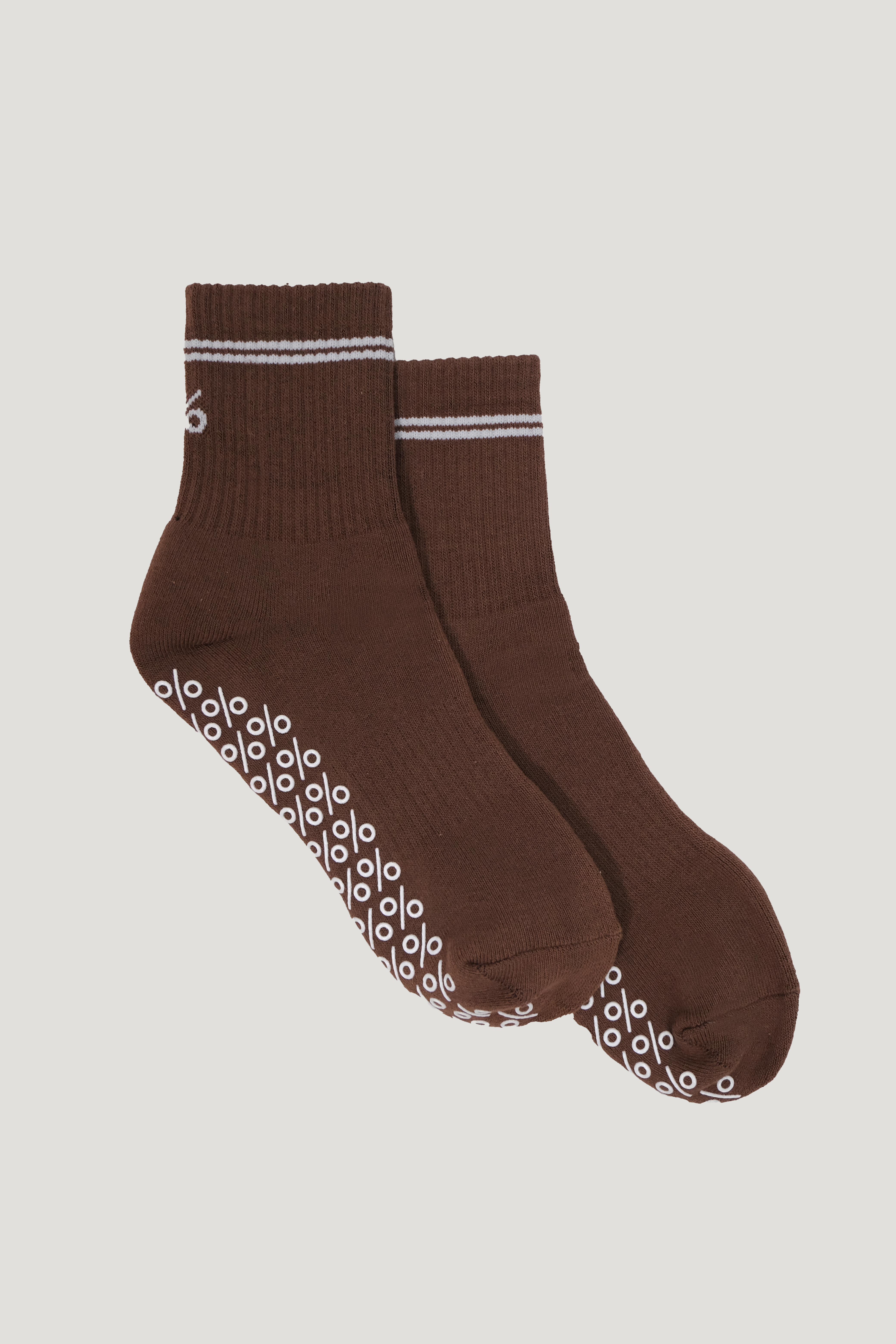 Percent Pilates Socks - Cappucino