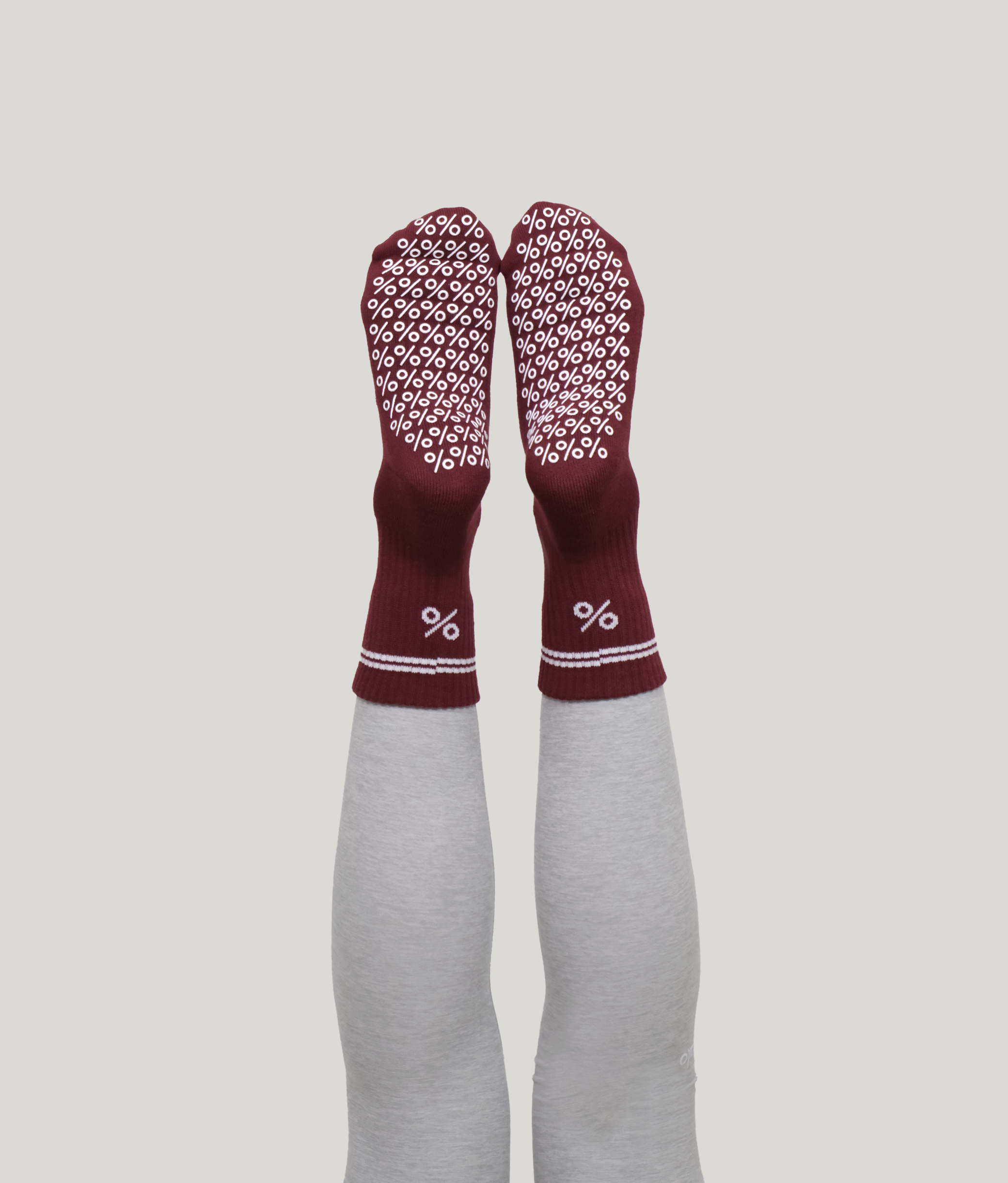 Percent Pilates Socks - Cherry Red