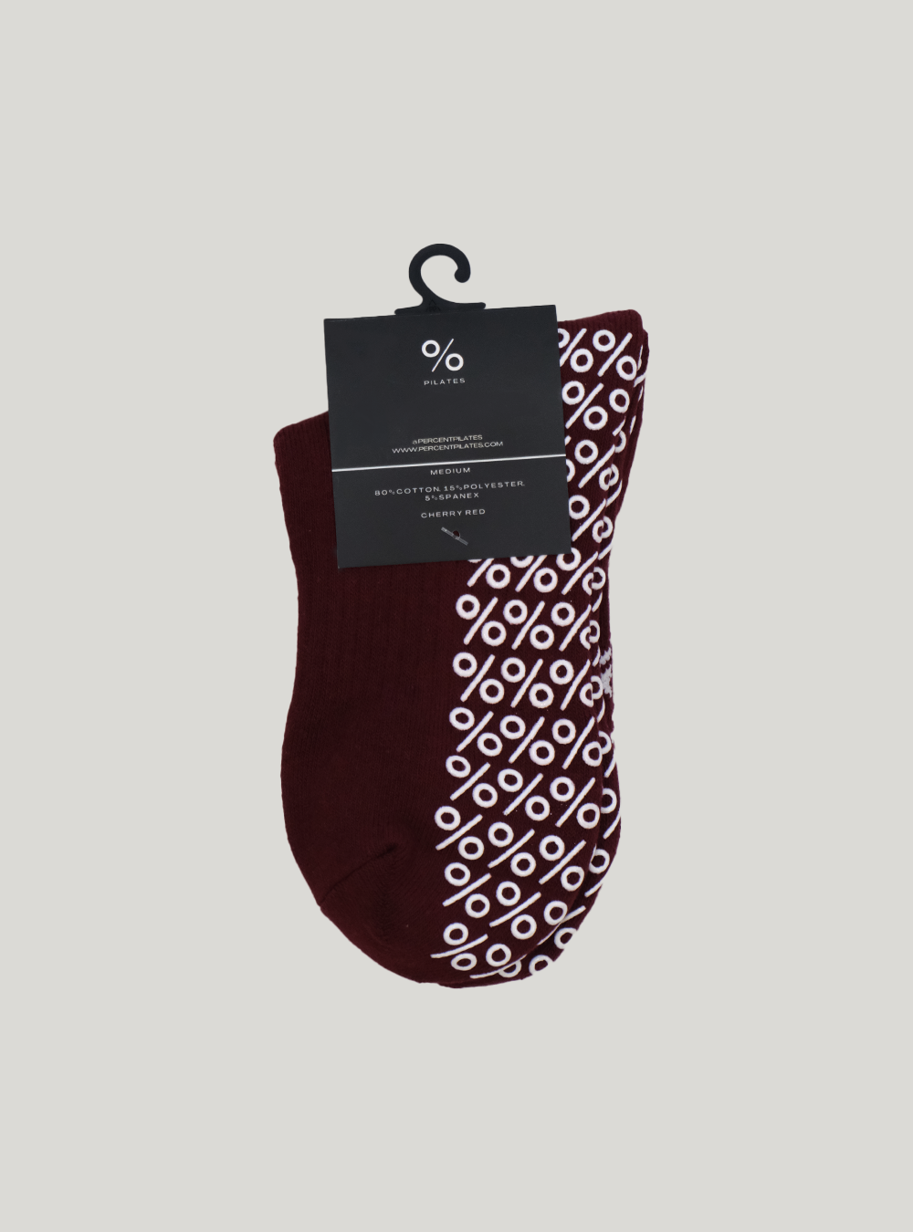Percent Pilates Socks - Cherry Red