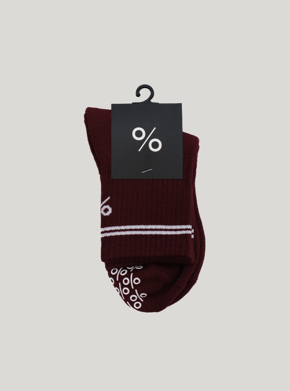 Percent Pilates Socks - Cherry Red