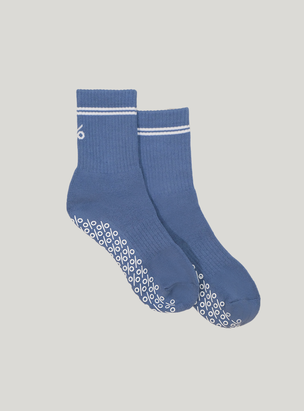 Percent Pilates Socks - Cornflower Blue