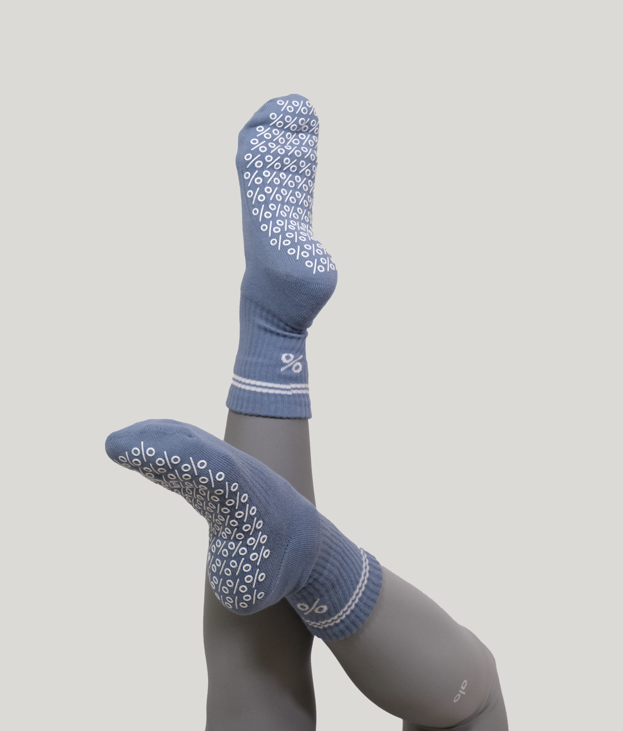 Percent Pilates Socks - Cornflower Blue