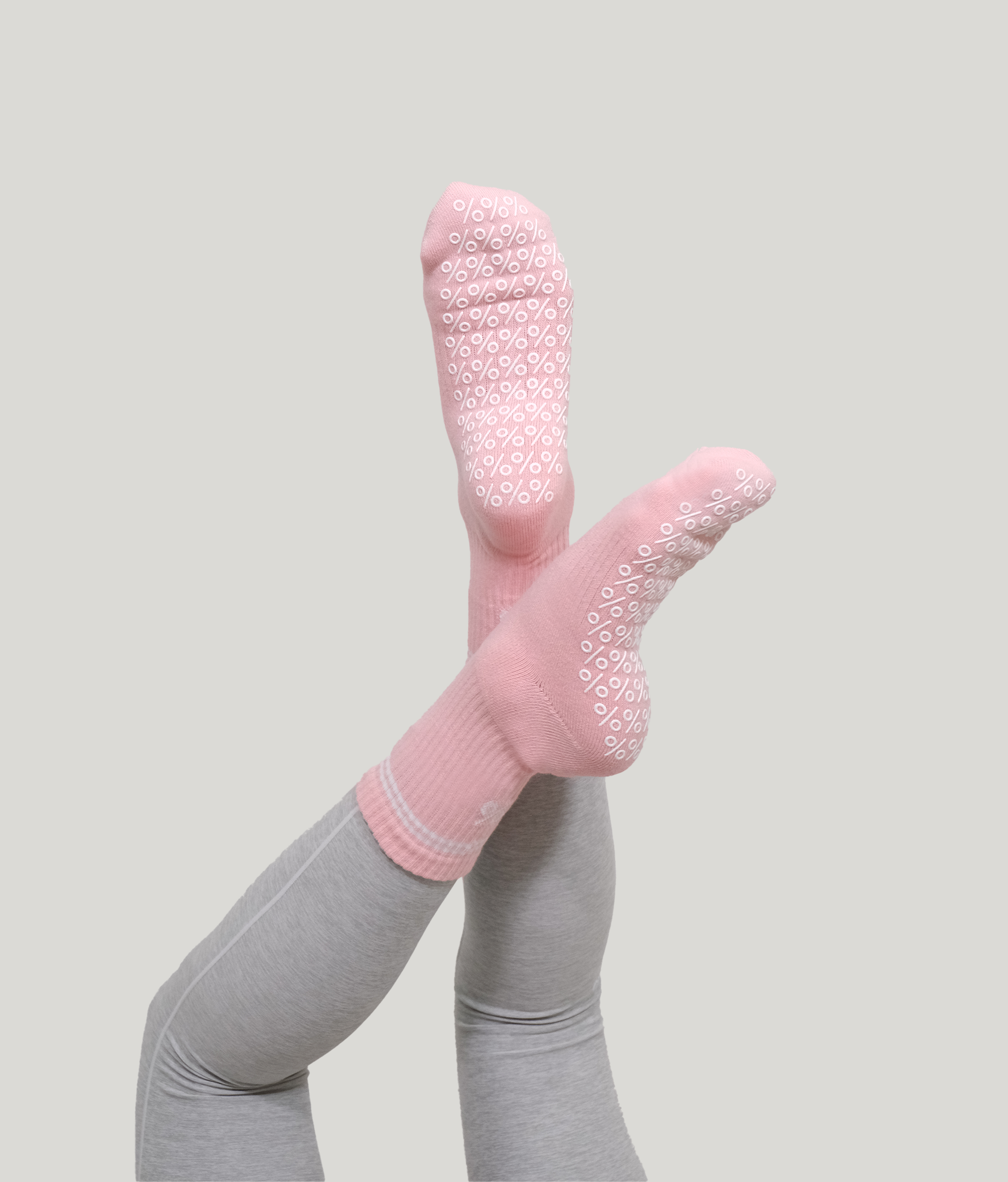 Percent Pilates Socks - Wild Rose Pink