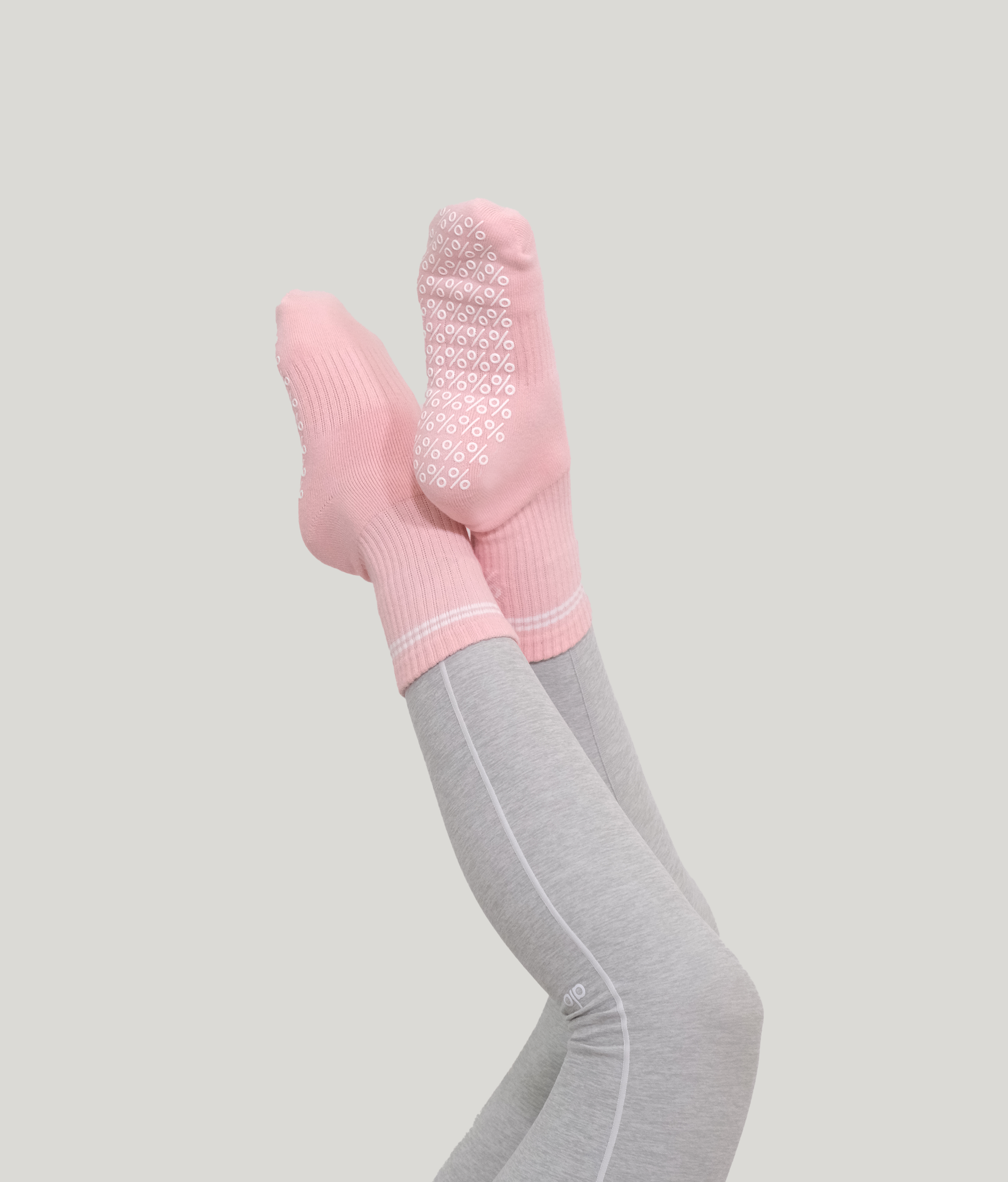 Percent Pilates Socks - Wild Rose Pink