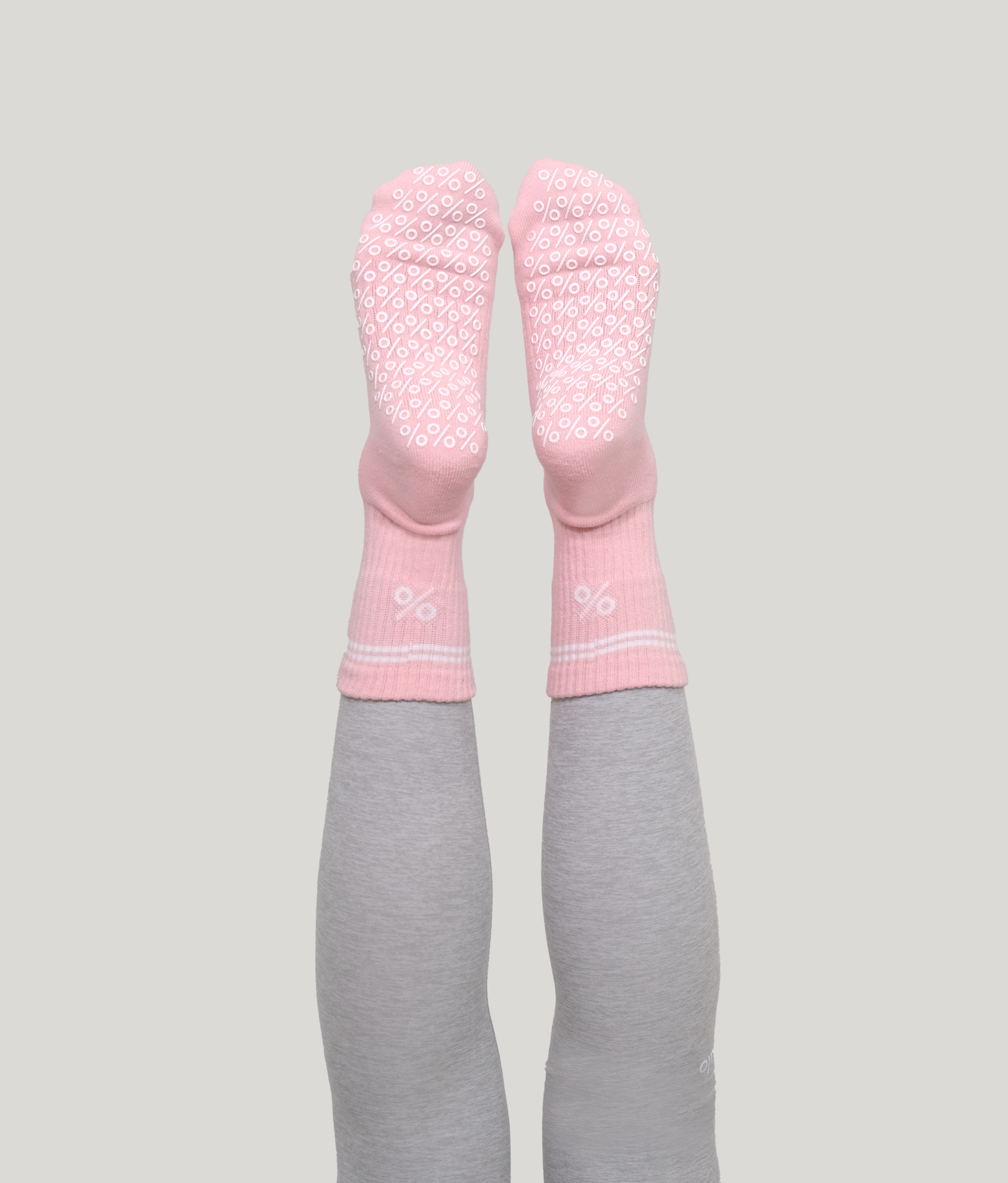 Percent Pilates Socks - Wild Rose Pink