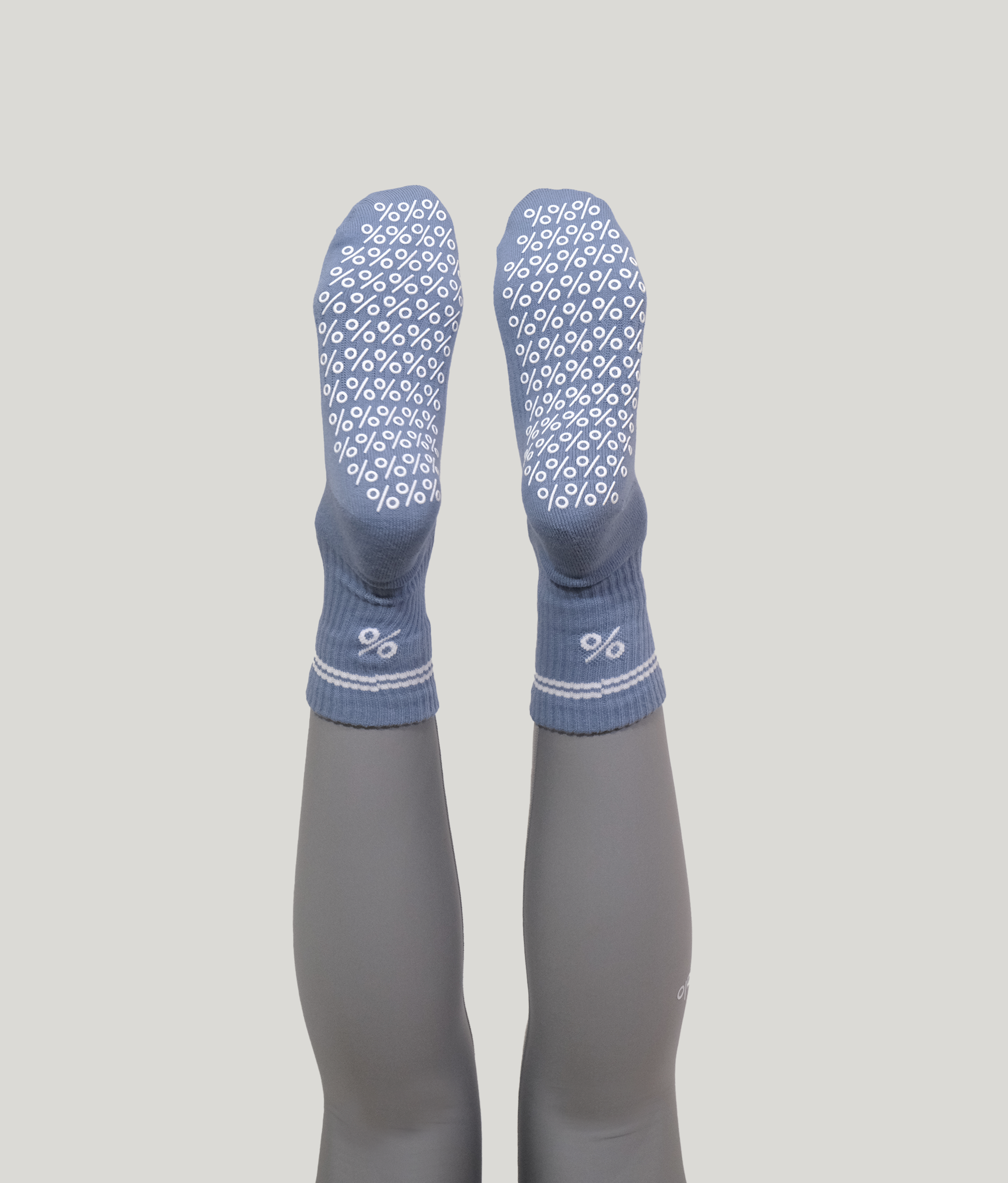 Percent Pilates Socks - Cornflower Blue