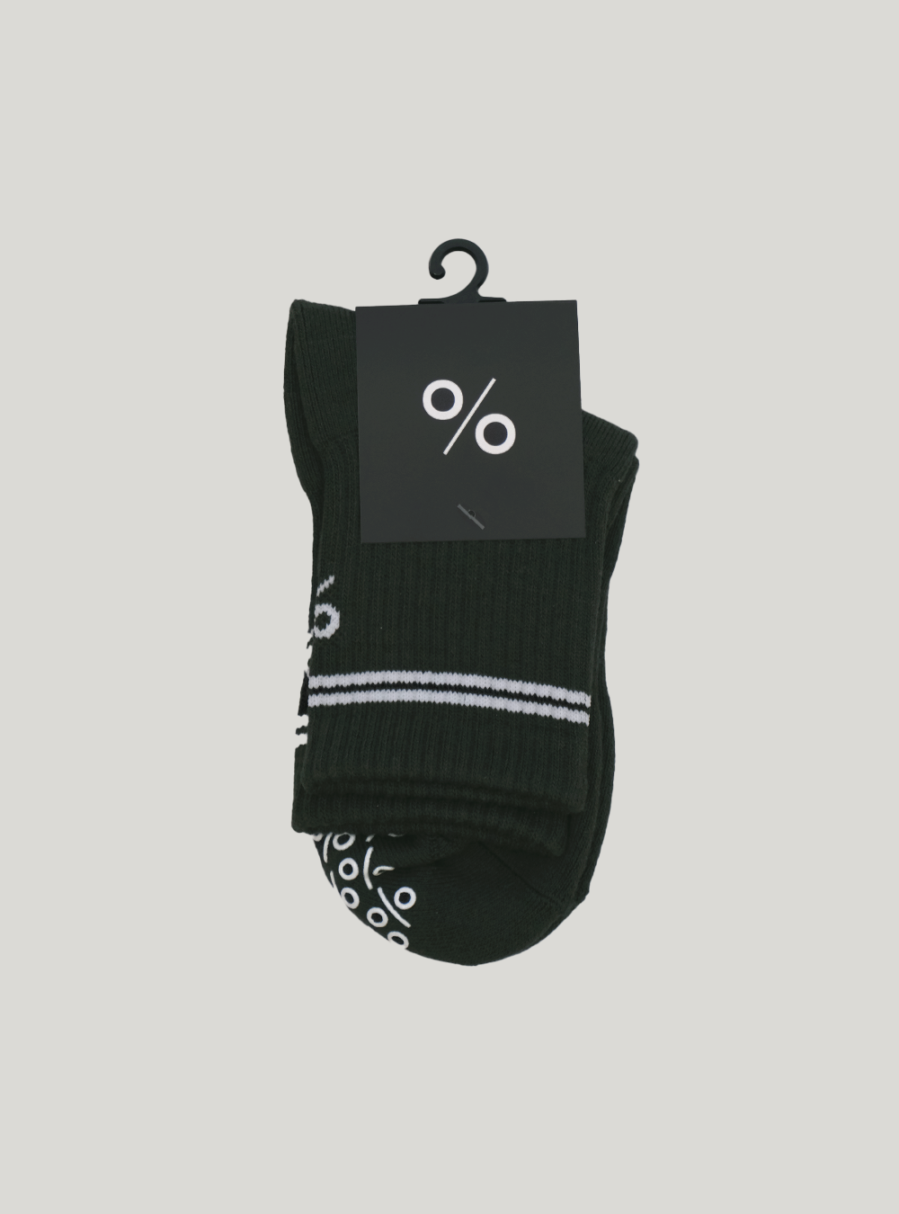 Percent Pilates Socks - Forest Green