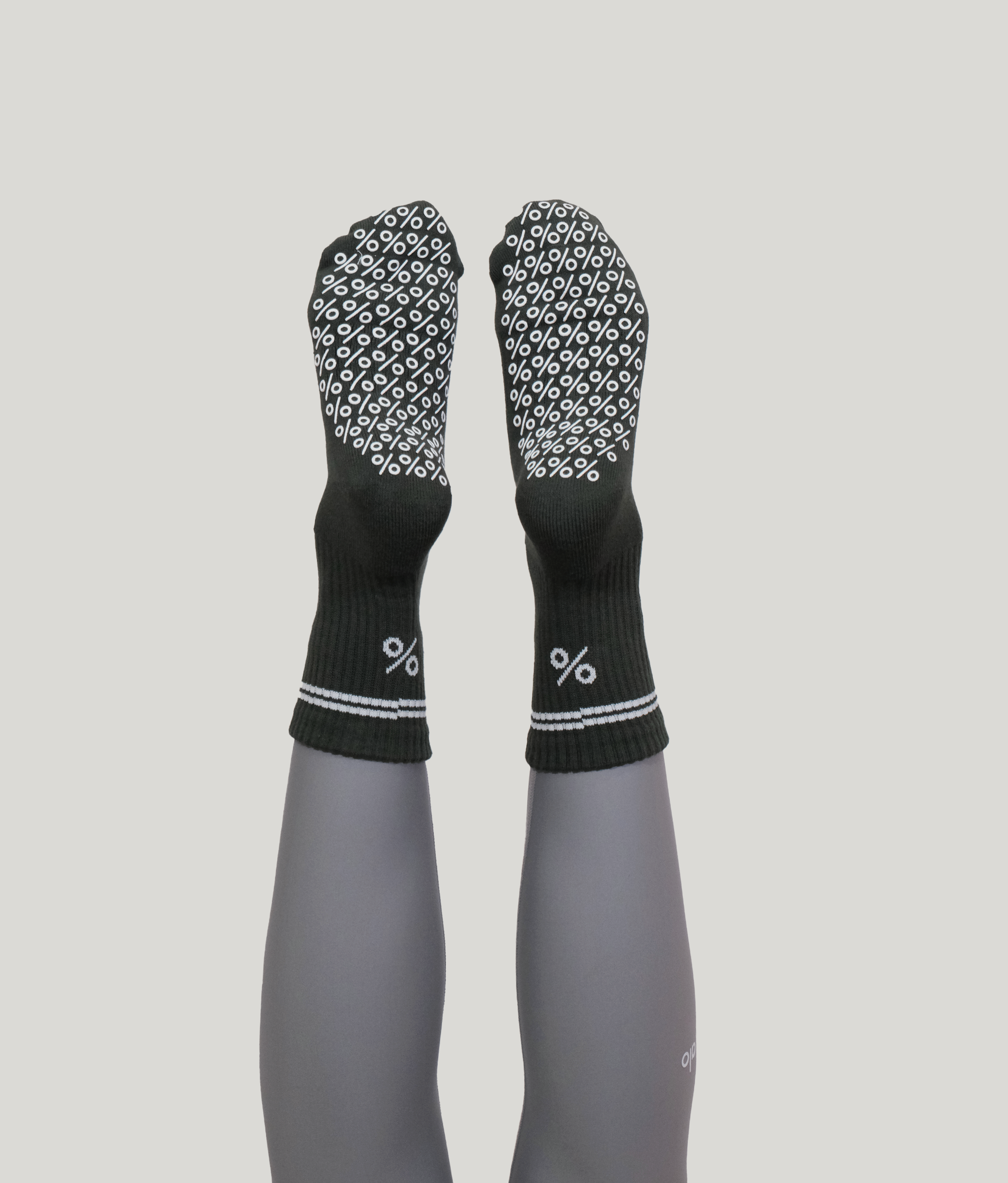 Percent Pilates Socks - Forest Green