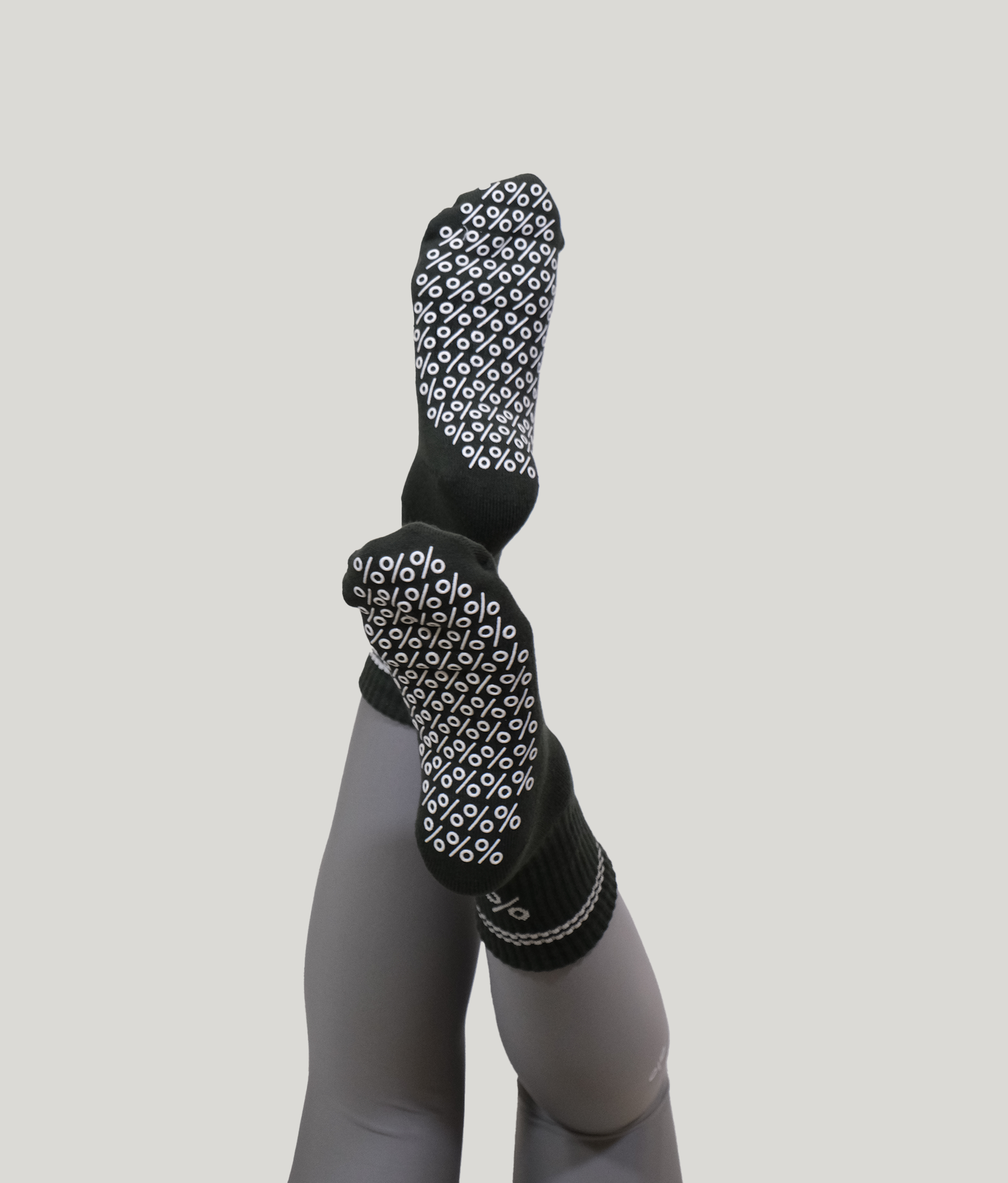 Percent Pilates Socks - Forest Green