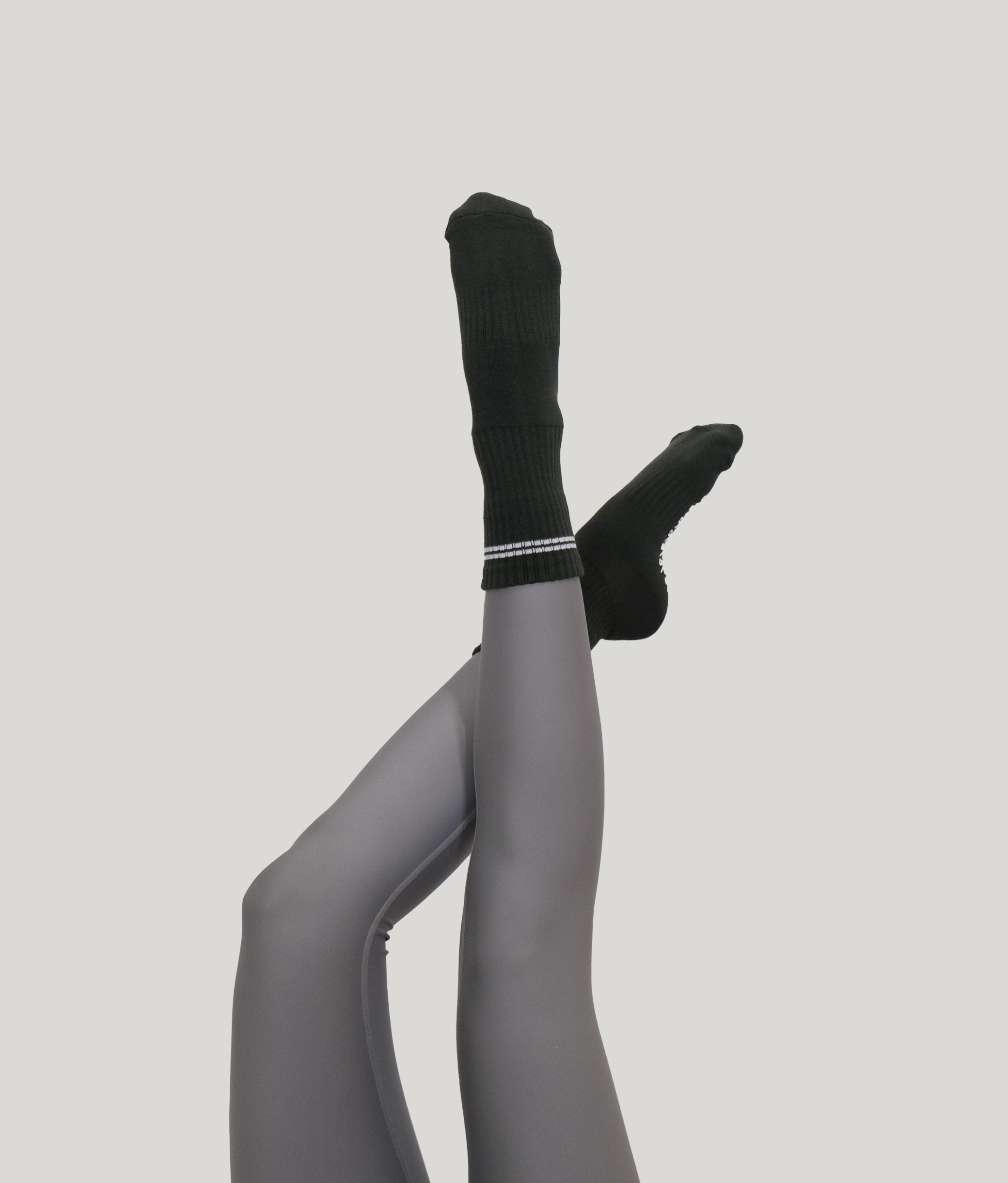 Percent Pilates Socks - Forest Green