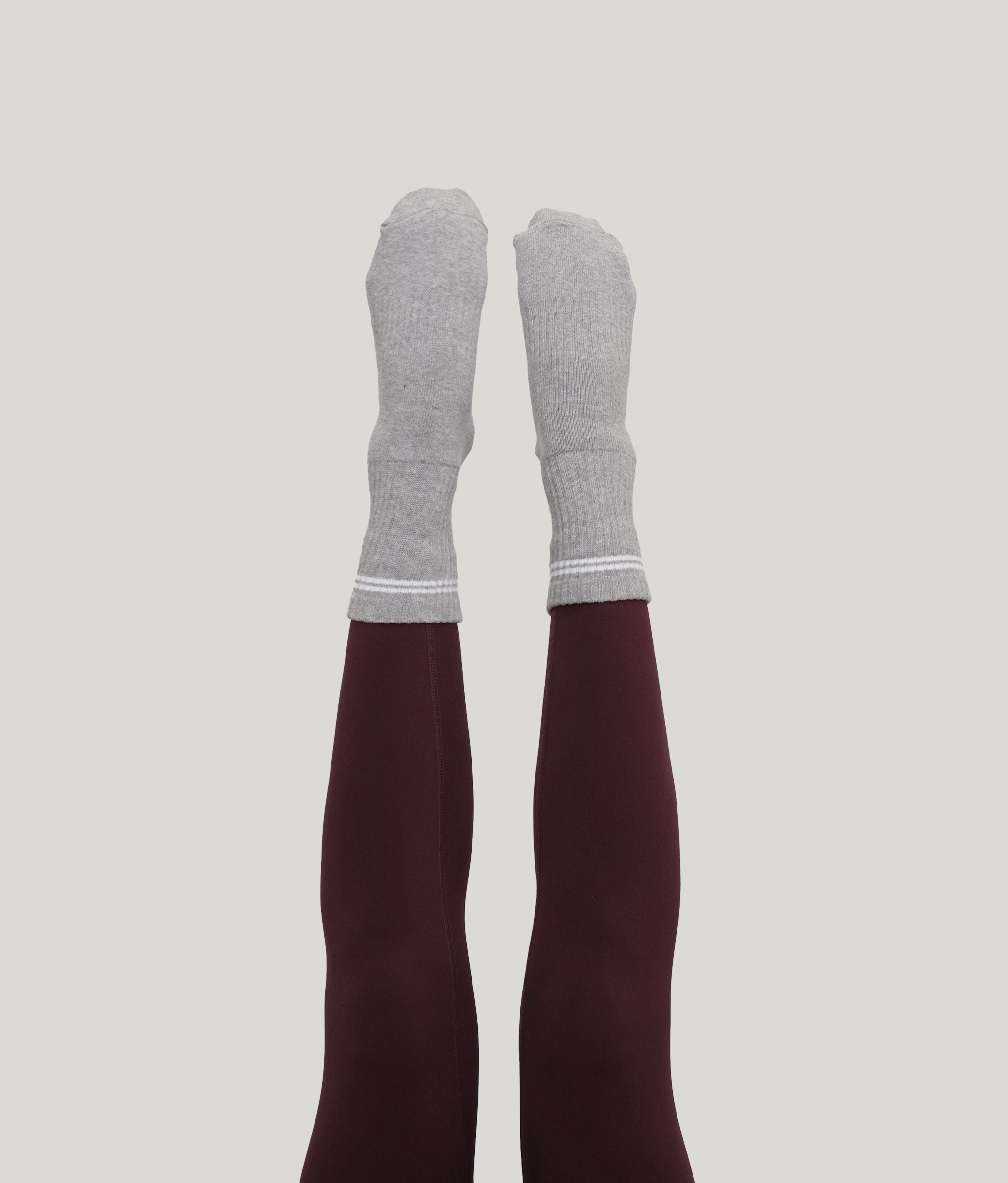 Percent Pilates Socks - Light Grey Marl