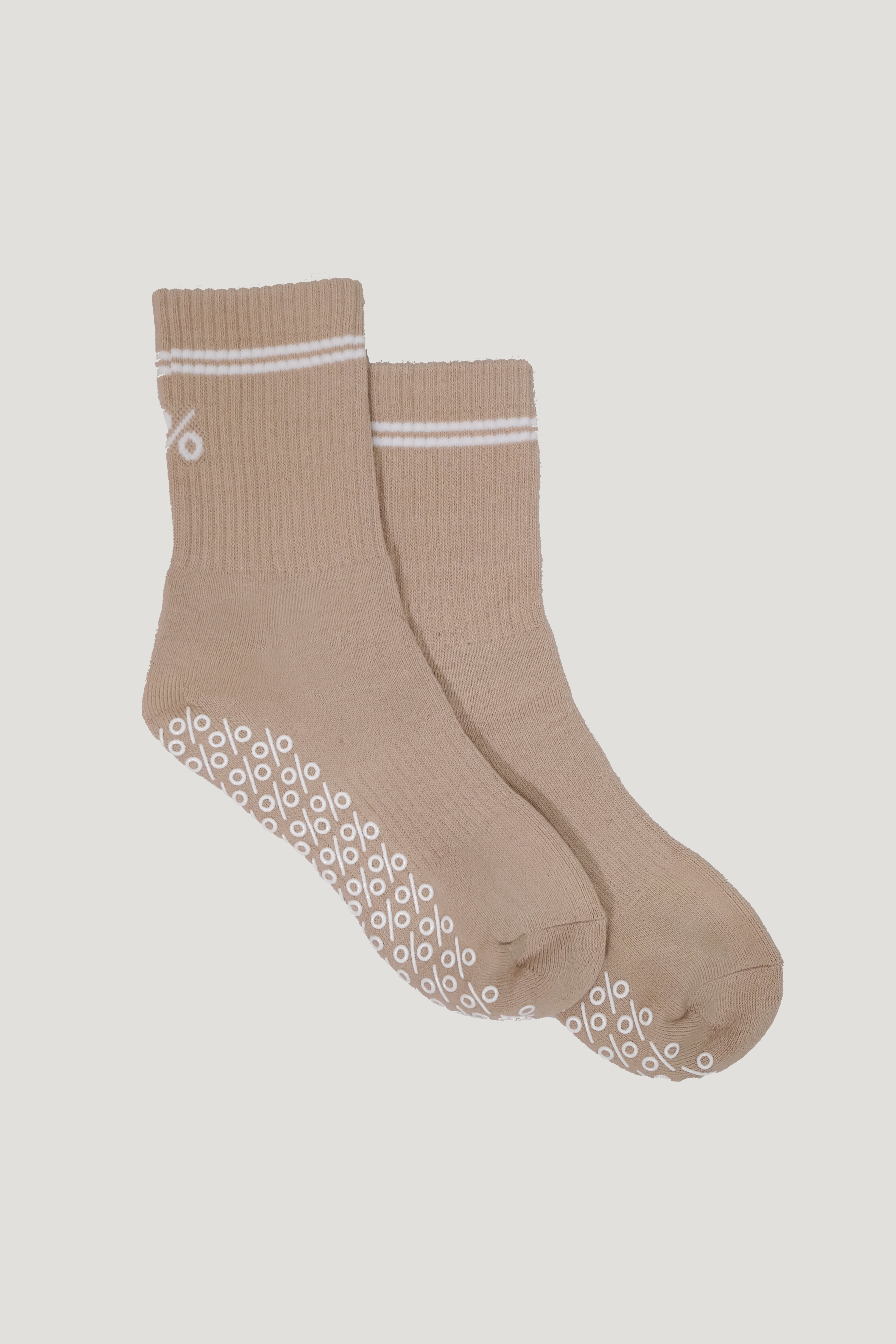Percent Pilates Socks - Latte