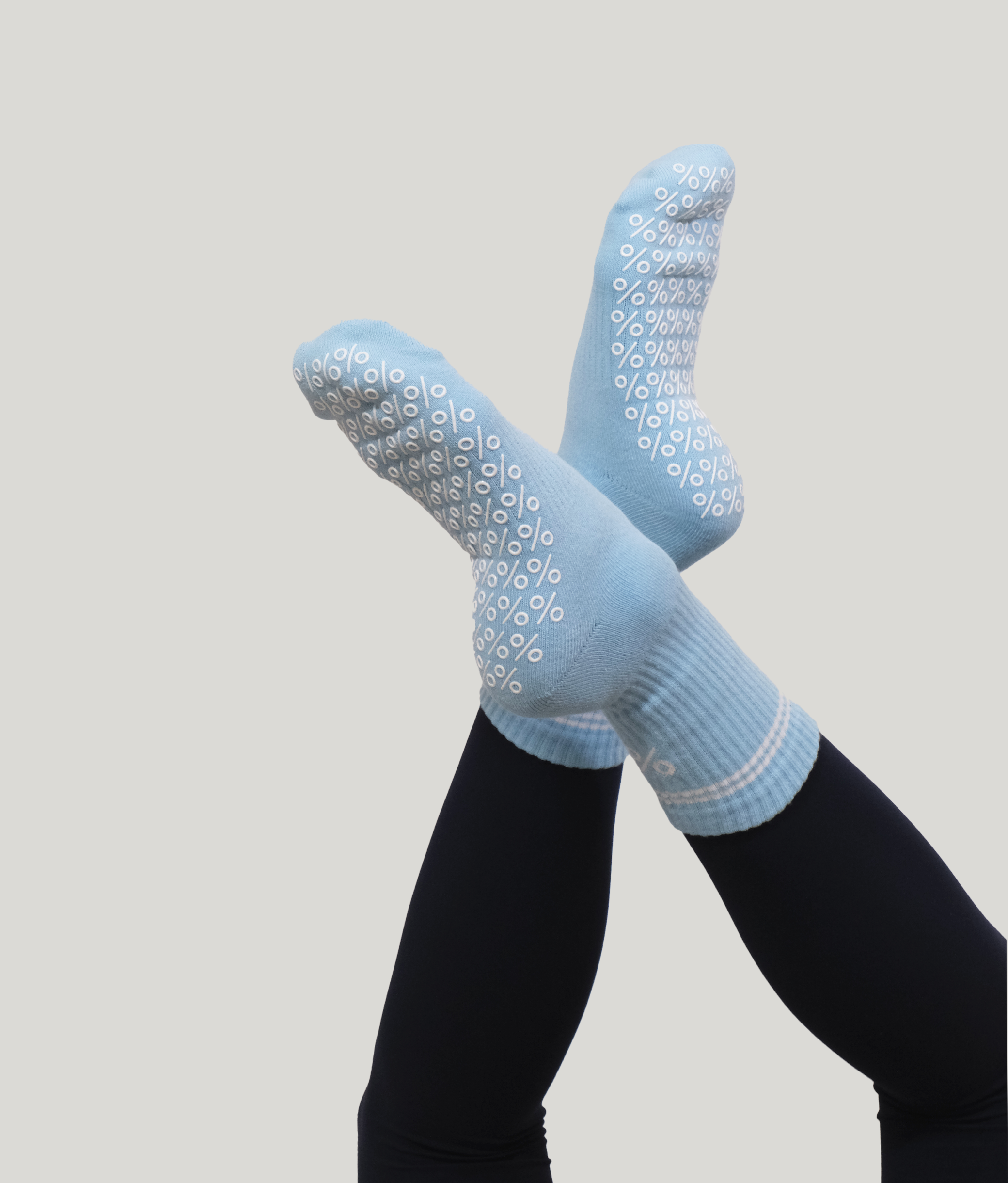 Percent Pilates Socks - Celestial Blue