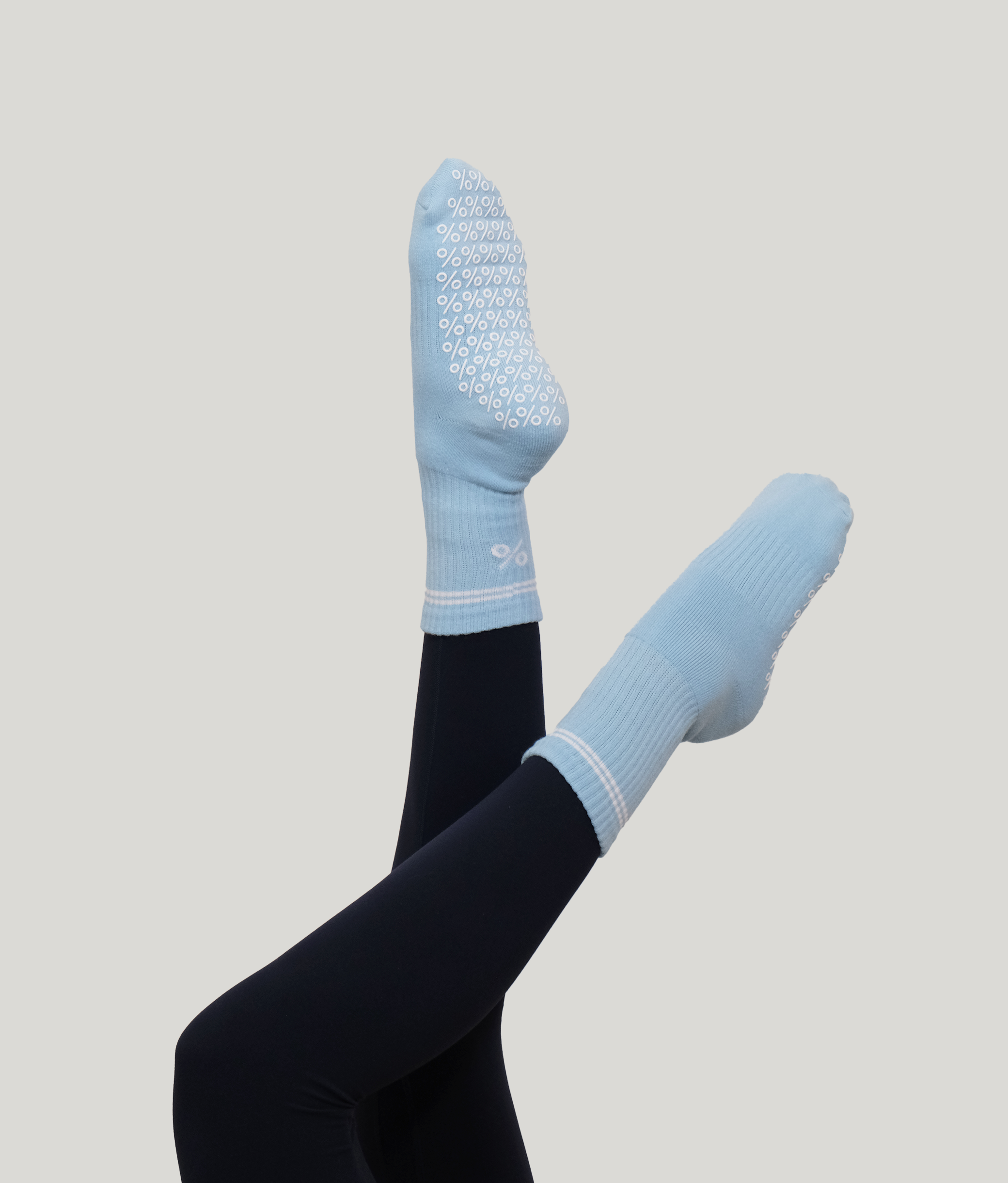 Percent Pilates Socks - Celestial Blue