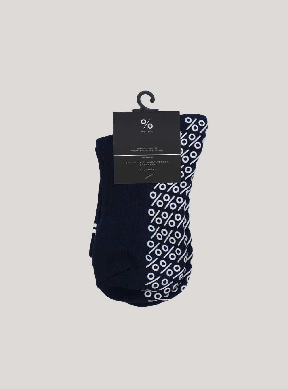 Percent Pilates Socks - True Navy Blue