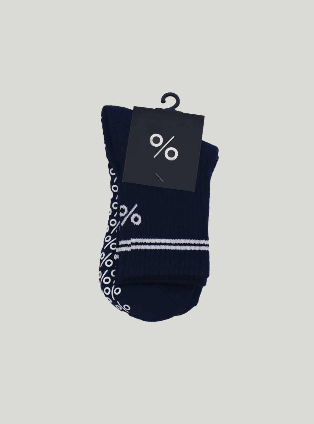 Percent Pilates Socks - True Navy Blue