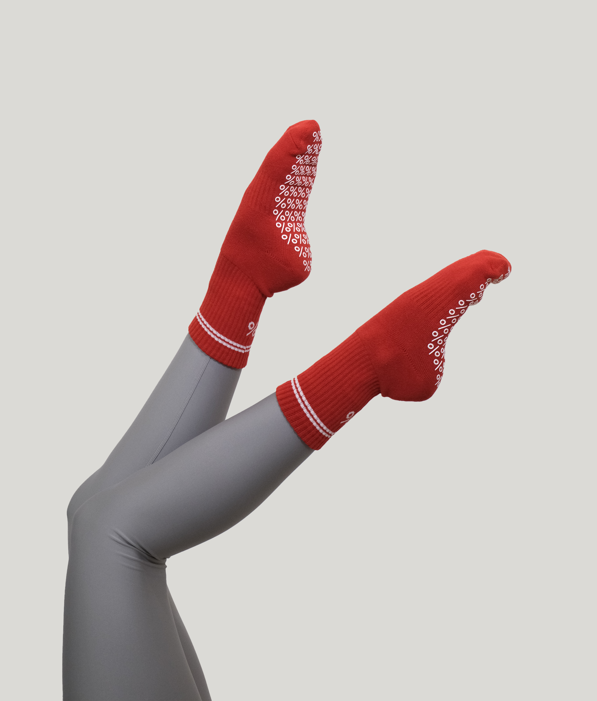 Percent Pilates Socks - Red