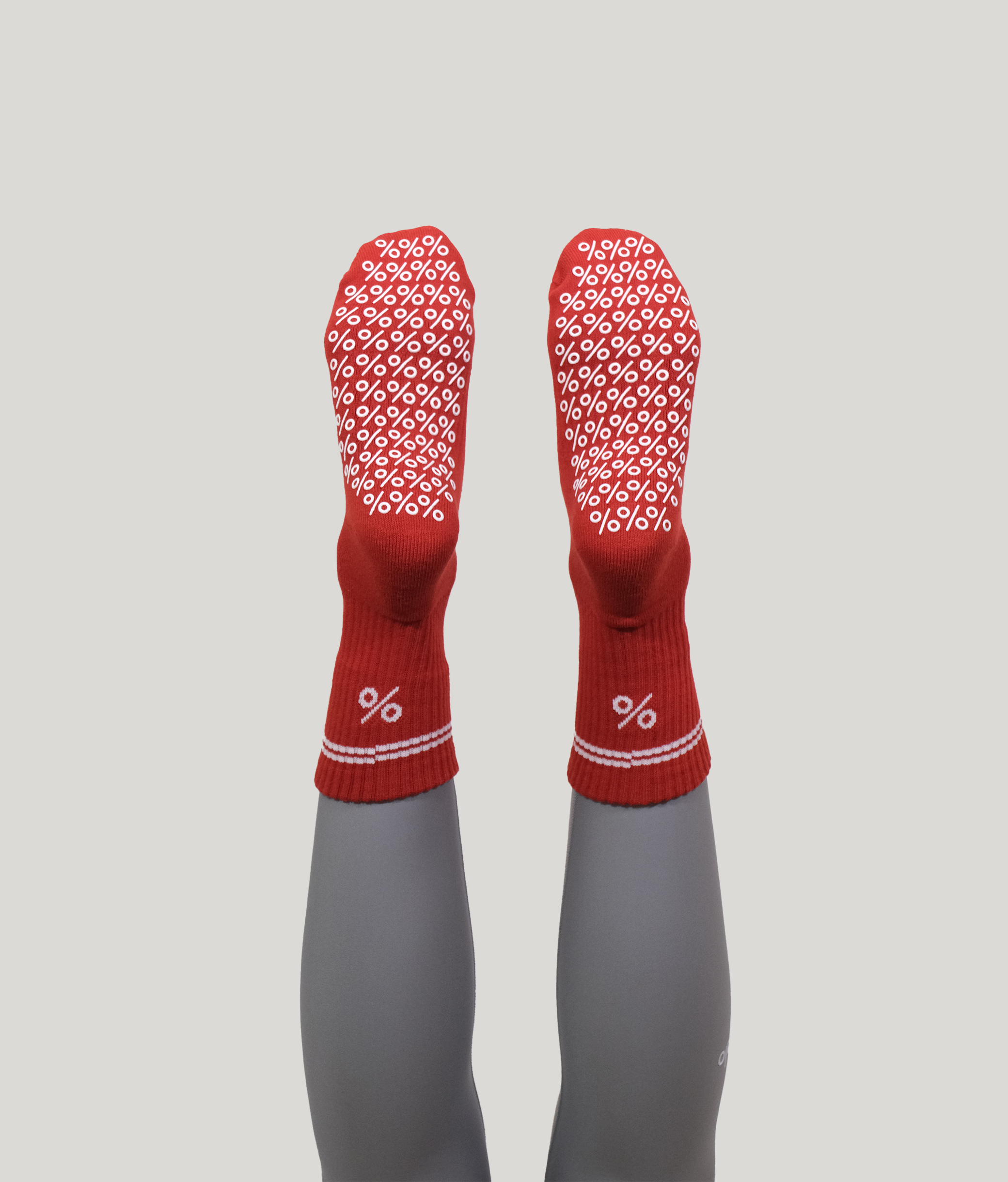 Percent Pilates Socks - Red