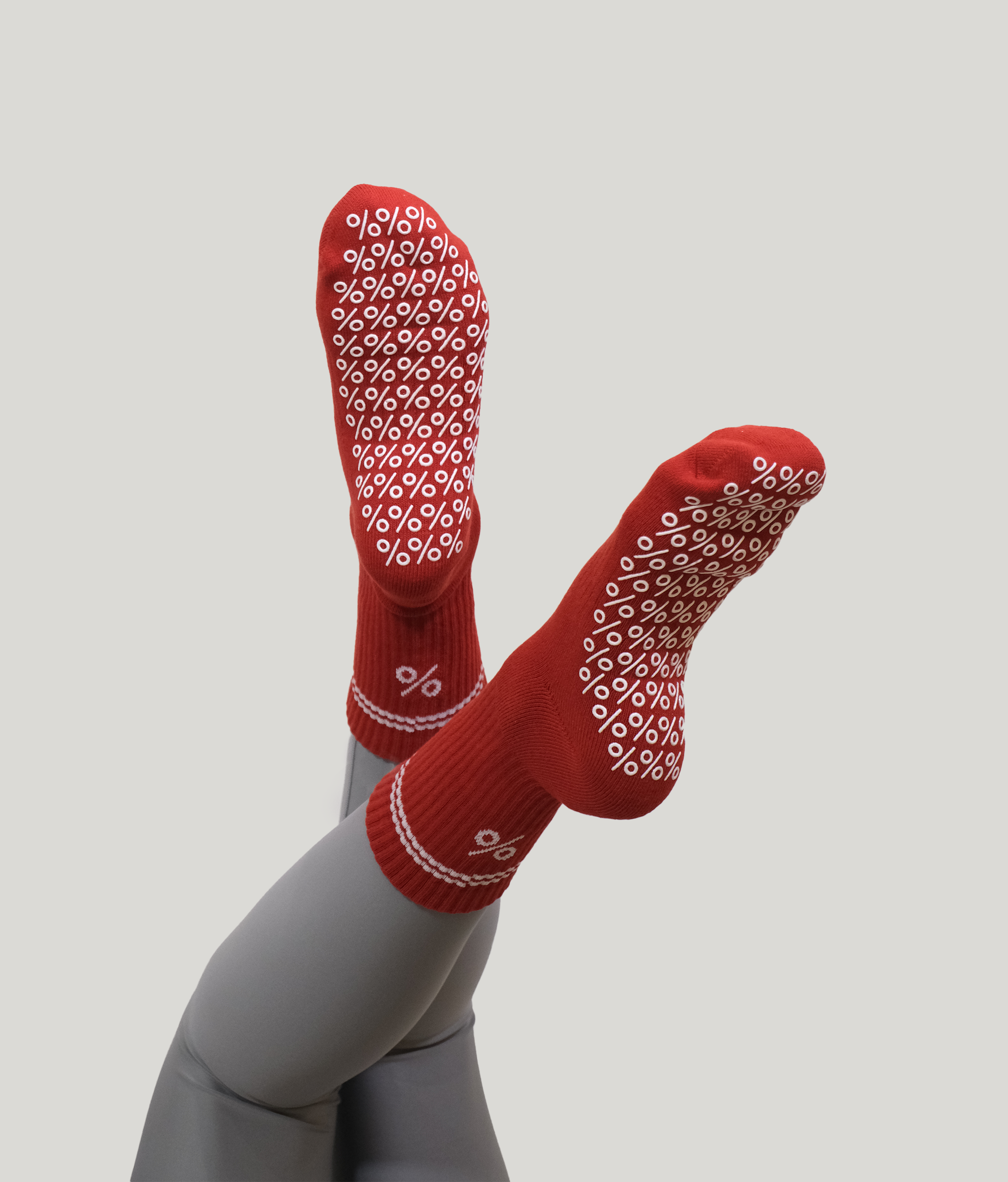 Percent Pilates Socks - Red