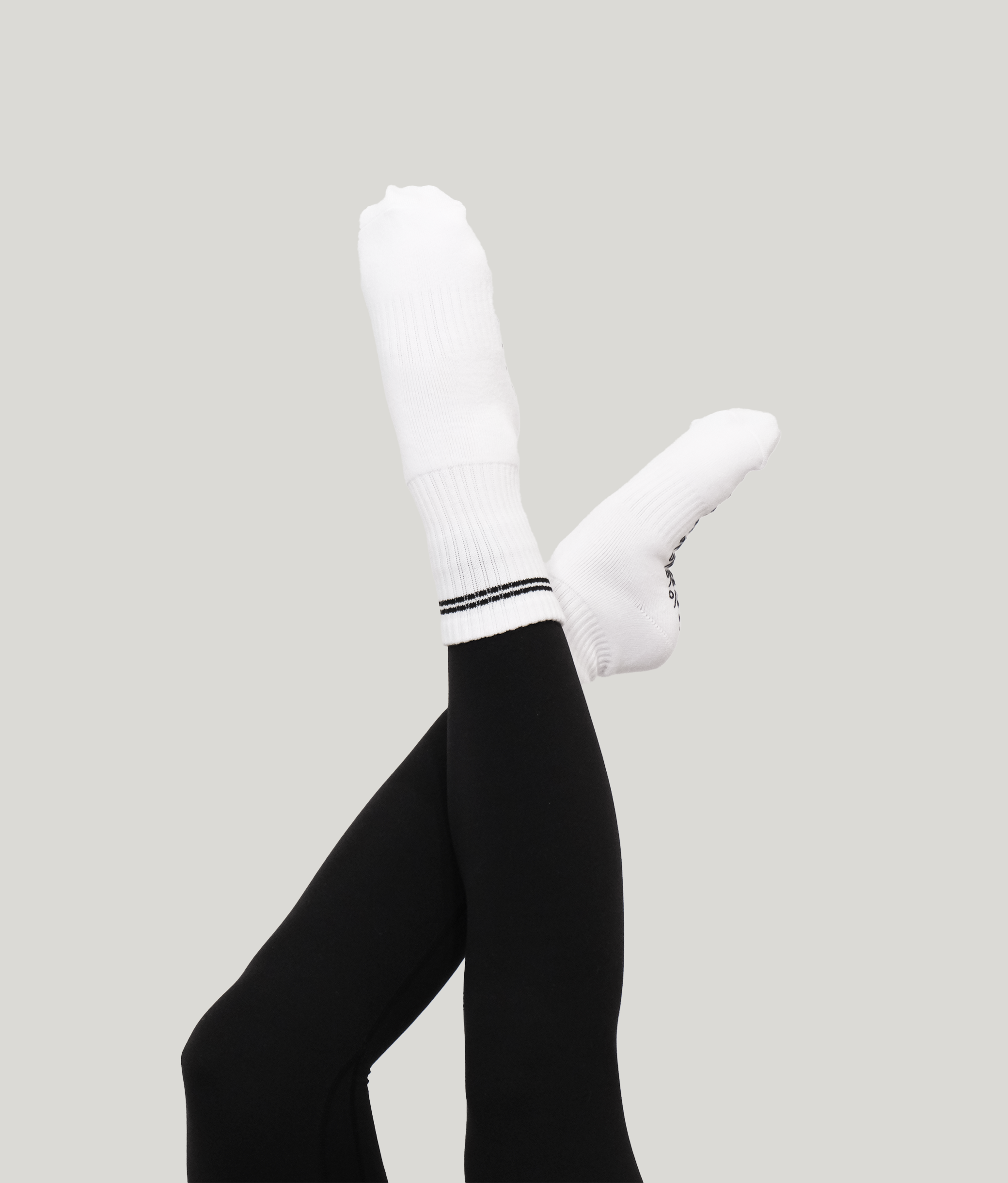 Percent Pilates Socks - Bright White