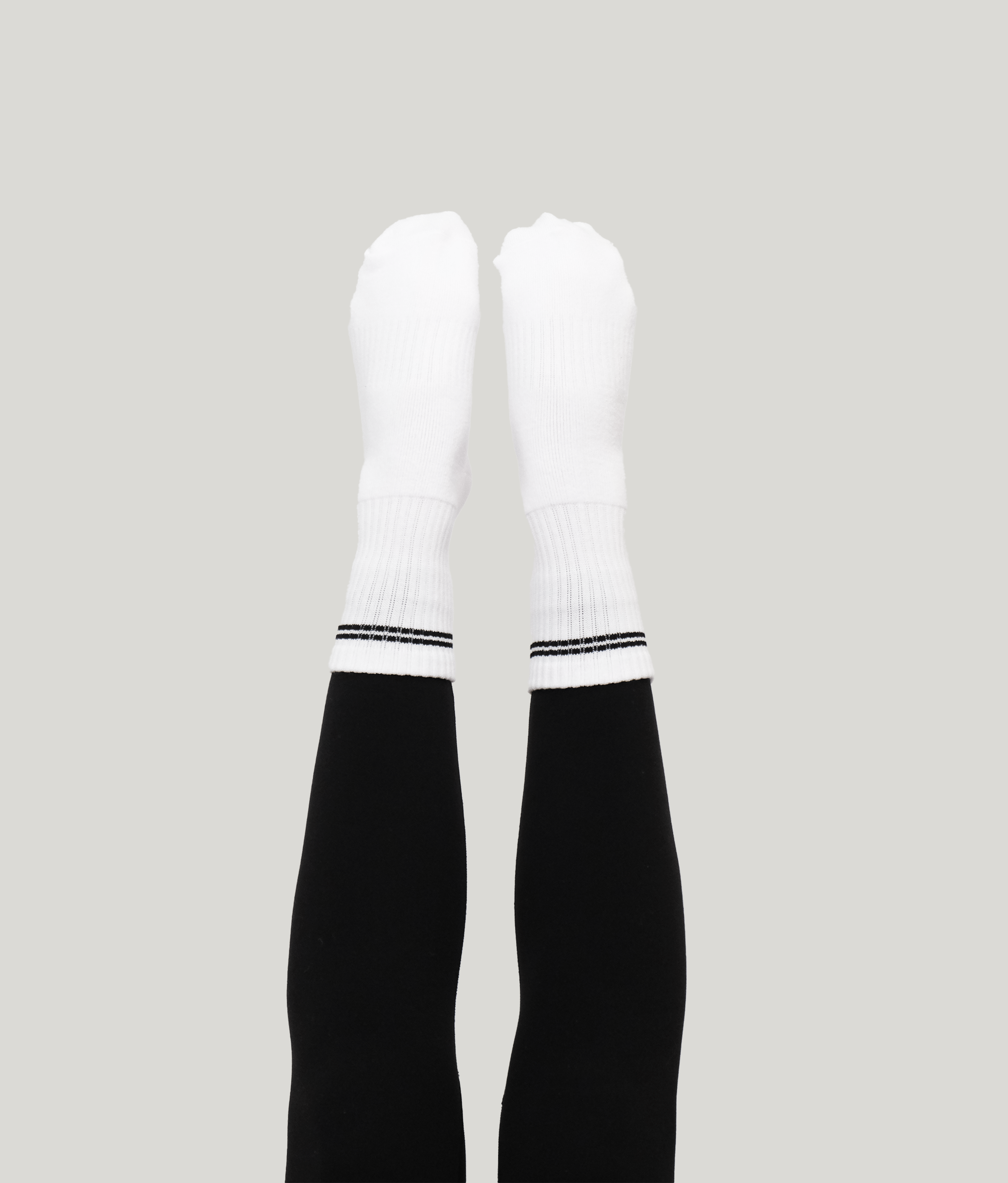 Percent Pilates Socks - Bright White
