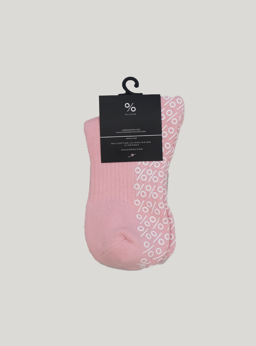Percent Pilates Socks - Wild Rose Pink